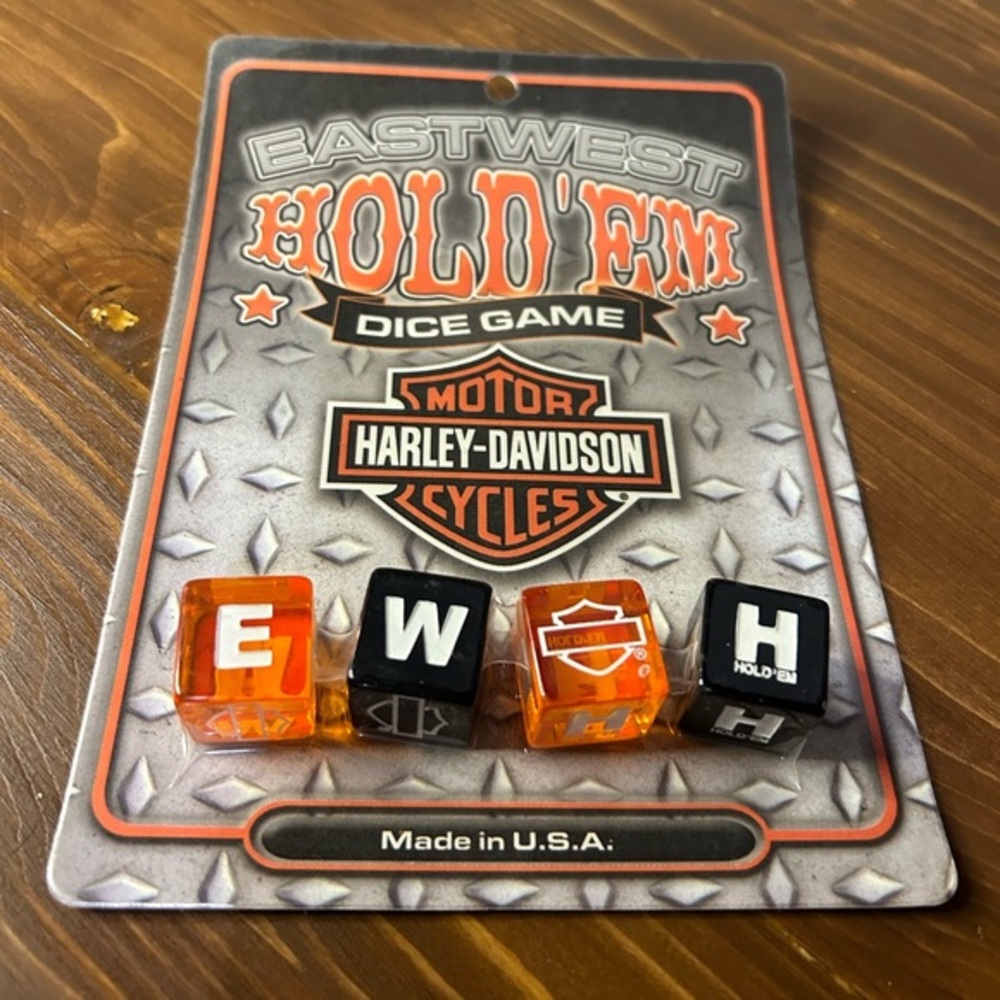 HARLEY DAVIDSON EASTWEST HOLDEM DICE GAME UNOPENED HTF